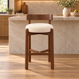 Rsumena Wooden Bar Stool