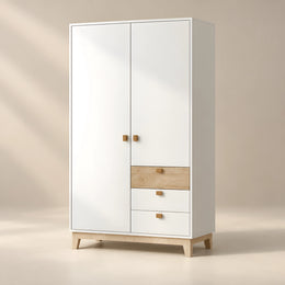 Saklonia 2 Door Wooden Wardrobe