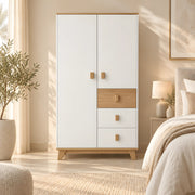 Saklonia 2 Door Wooden Wardrobe