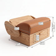 Sandila Tan Pedicure Footrest