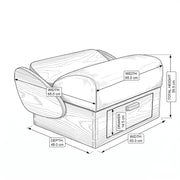 Sandila Beige Pedicure Footrest