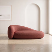 Seveny Terracotta Modern 3-Seater Sofa