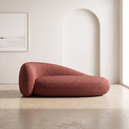 Seveny Terracotta Modern 3-Seater Sofa