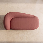 Seveny Terracotta Modern 3-Seater Sofa