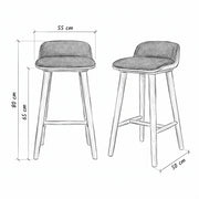 Sheftona Wooden Counter Stool