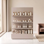 Shelpo Beige Salon Product Display Stand