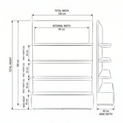 Shelpo Beige Salon Product Display Stand