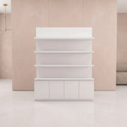 Shelponi White Salon Product Display Stand