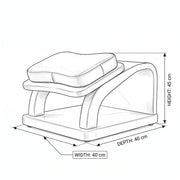 Showri Beige Pedicure Footrest