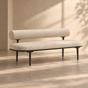 Sillopura Beige Upholstered Modern Bench