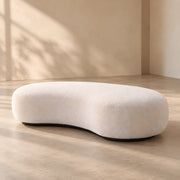 Sinolora Cream Upholstered Accent Bench