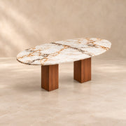 Sonozelia Marble Top 6-Seater Dining Table