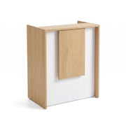 Sorrenmo Walnut & White Salon Reception Desk