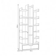 Splitina Wooden Bookshelf