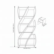 Springlora Wooden Bookshelf