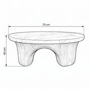 Starmona White Marble Coffee Table