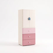 Starwy Kids Wardrobe with 2 Doors & 3 Drawers