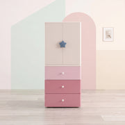 Starwy Kids Wardrobe with 2 Doors & 3 Drawers