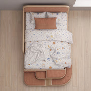 Steppina Terracotta Kids Single Bed with Steps