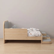 Steppina Light Grey Kids Single Bed with Steps