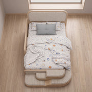Steppina Ivory White Kids Single Bed with Steps