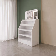 Storanish White Salon Product Display Stand
