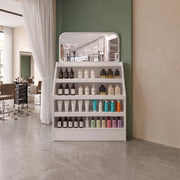 Storanish White Salon Product Display Stand