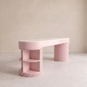 Storaty Premium Fluted Manicure Table with Storage