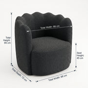 Swaisara Black Pedicure Chair