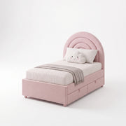 Swaria Pink Kids Single Bed