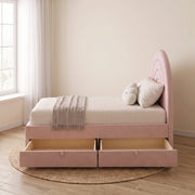 Swaria Pink Kids Single Bed