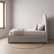 Swaria Light Grey Kids Single Bed