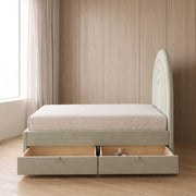 Swaria Sage Green Kids Single Bed