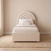 Swaria Oatmeal Beige Kids Single Bed