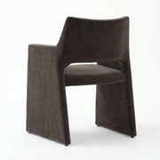Tendi Premium Dark Brown Velvet Manicure Chair
