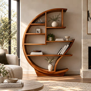 Tikkilona Wooden Bookshelf & Open Display Storage Unit
