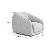 Tinkary Dusty Mauve Pedicure Chair size guide lists 80 cm wide, 80 cm deep, and 85 cm high to help plan fit in the salon.