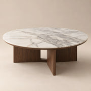 Tolomina Marble Top Round Coffee Table