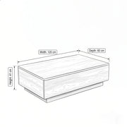 Tonsy Modern Wooden Coffee Table