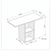 Toshbi Kids Study Desk with Storage Shelves