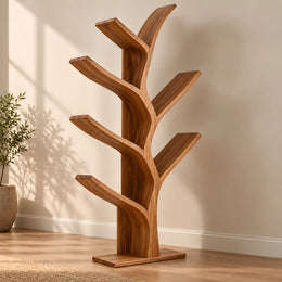 Treekambi Wooden Tree-Shaped Bookshelf