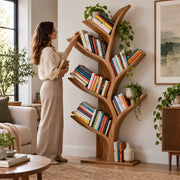 Treekambi Wooden Tree-Shaped Bookshelf