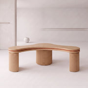 Triangy Premium Fluted Curved Manicure Table