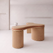 Triangy Premium Fluted Curved Manicure Table