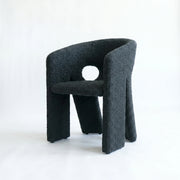 Twingle Premium Dark Green Bouclé Manicure Chair