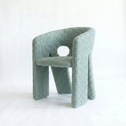 Twingle Premium Sage Mist Green Bouclé Manicure Chair