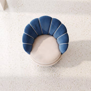 Umbriala Blue & Cream Manicure Chair