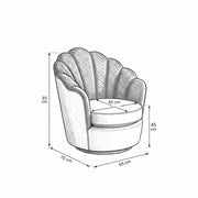 Umbriala Blue & Cream Modern Pedicure Chair