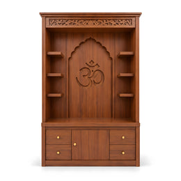 Vanya Premium Wooden Finish Home Pooja Mandir