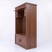 Vanya Premium Wooden Finish Home Pooja Mandir
